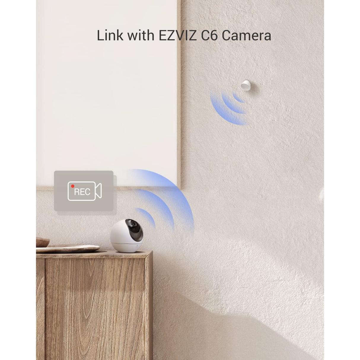 Ezviz T1C pour A3 - Détecteur de mouvement PIR intelligent pour passerelle domestique