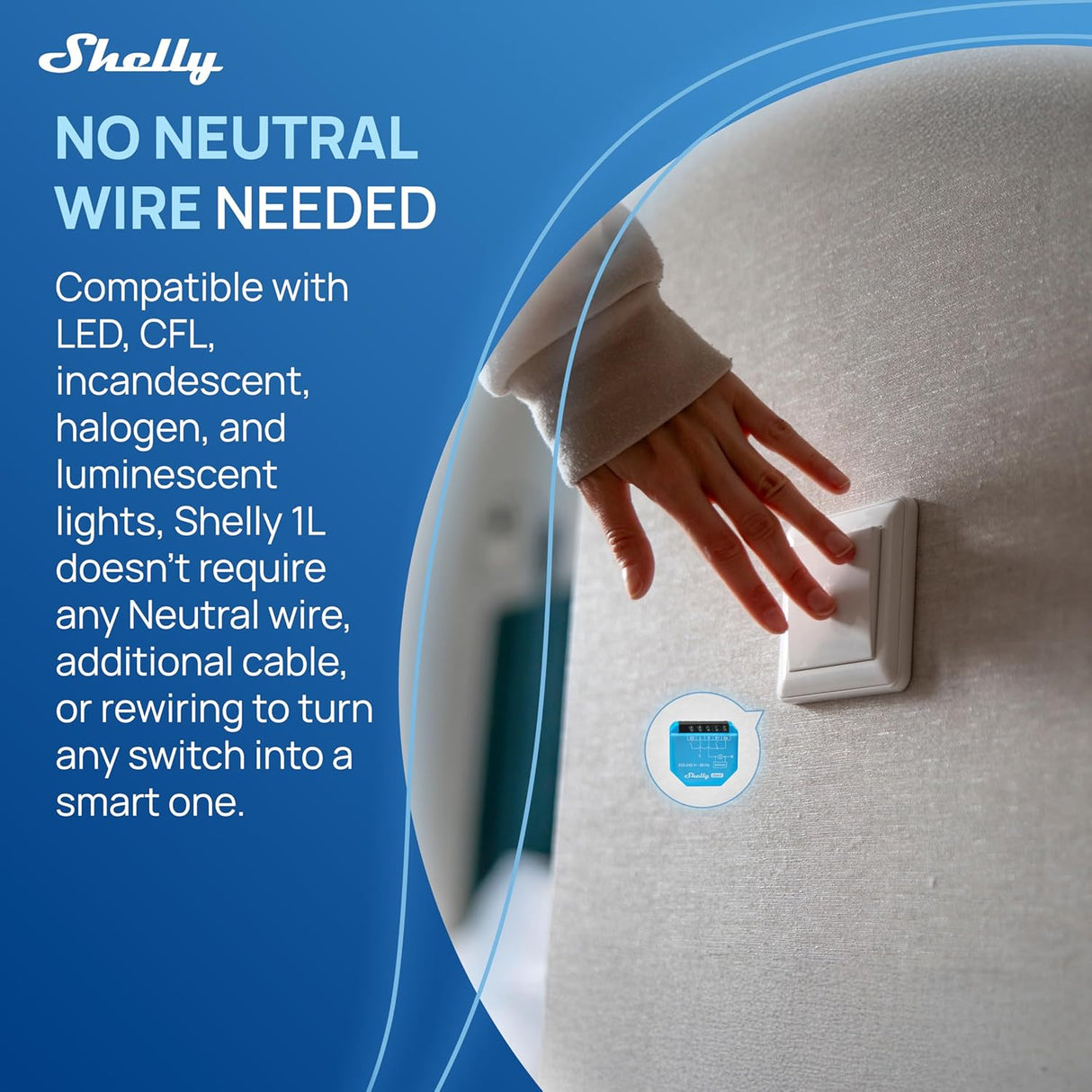 Shelly 1L Gen3 (Bypass 1L/2L incluso)