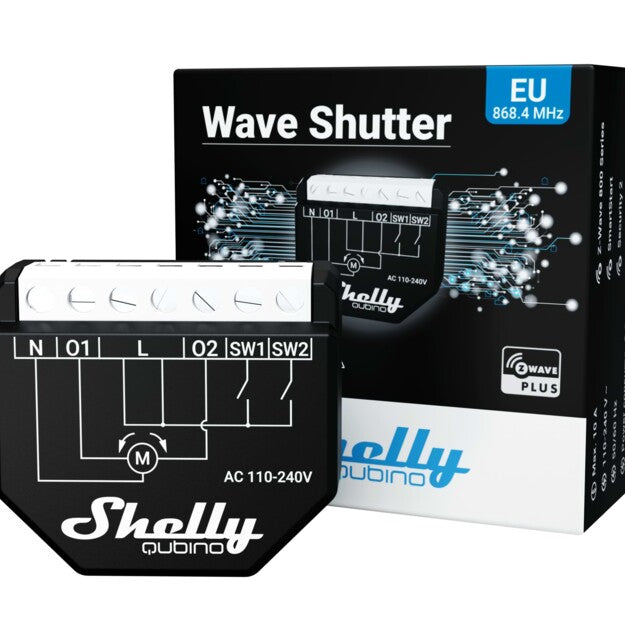 Shelly Qubino Wave Shutter - installazione