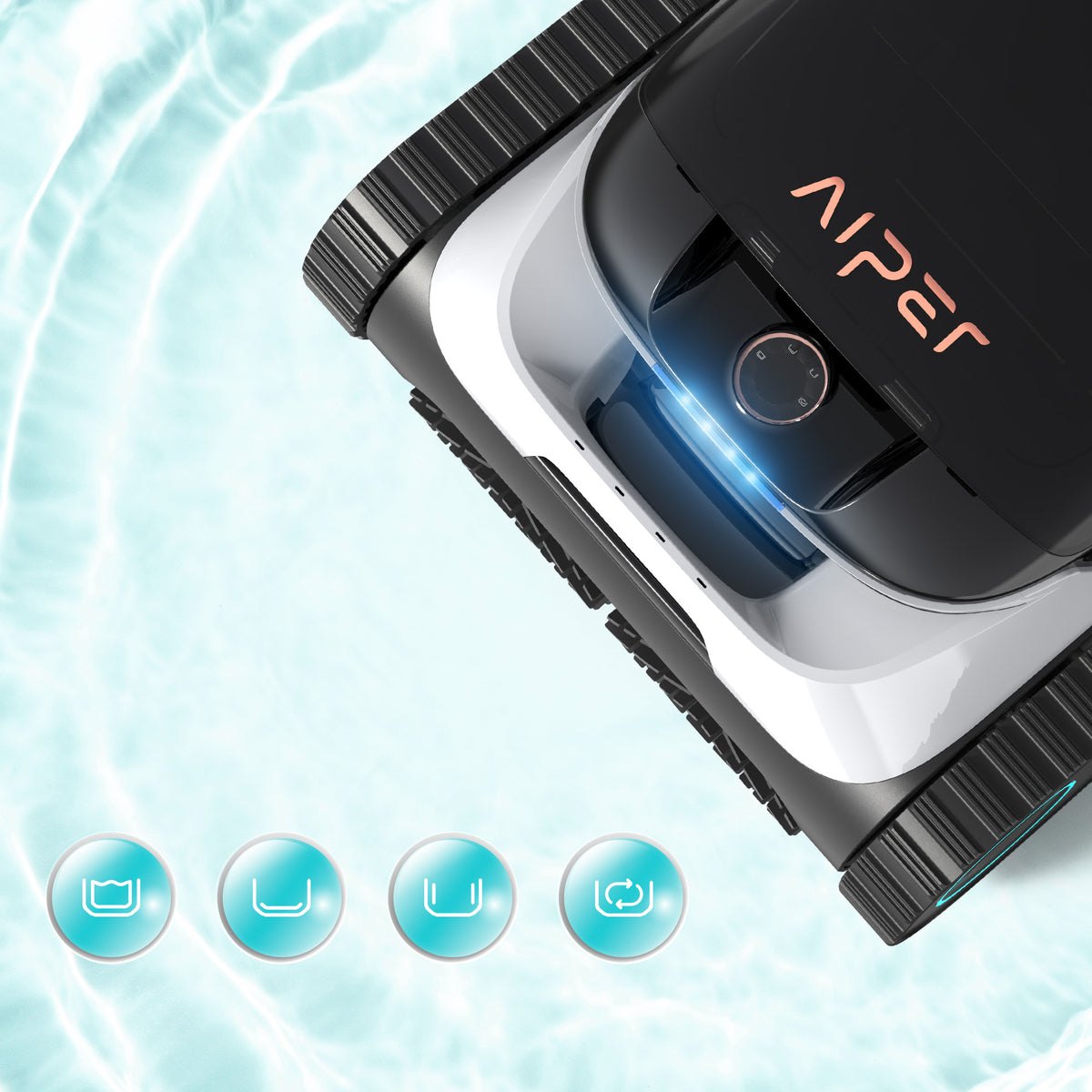 Aiper Scuba N1 Robot pulisci piscina senza fili, Autonomia di 180 minuti
