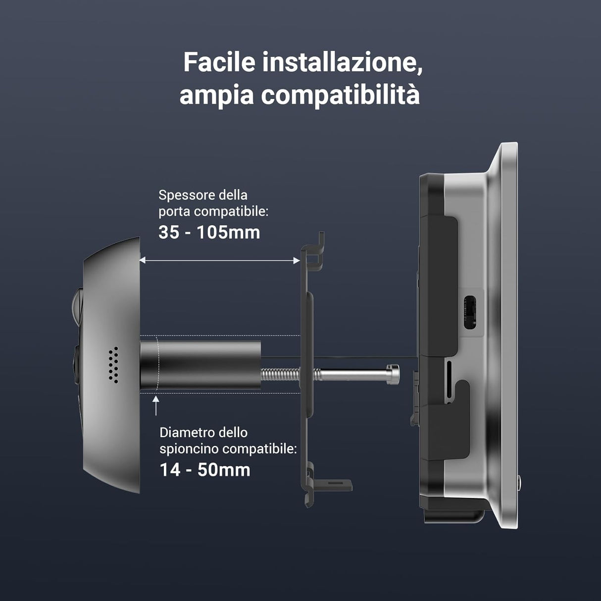 Ezviz EP4 — Spioncino senza fili smart