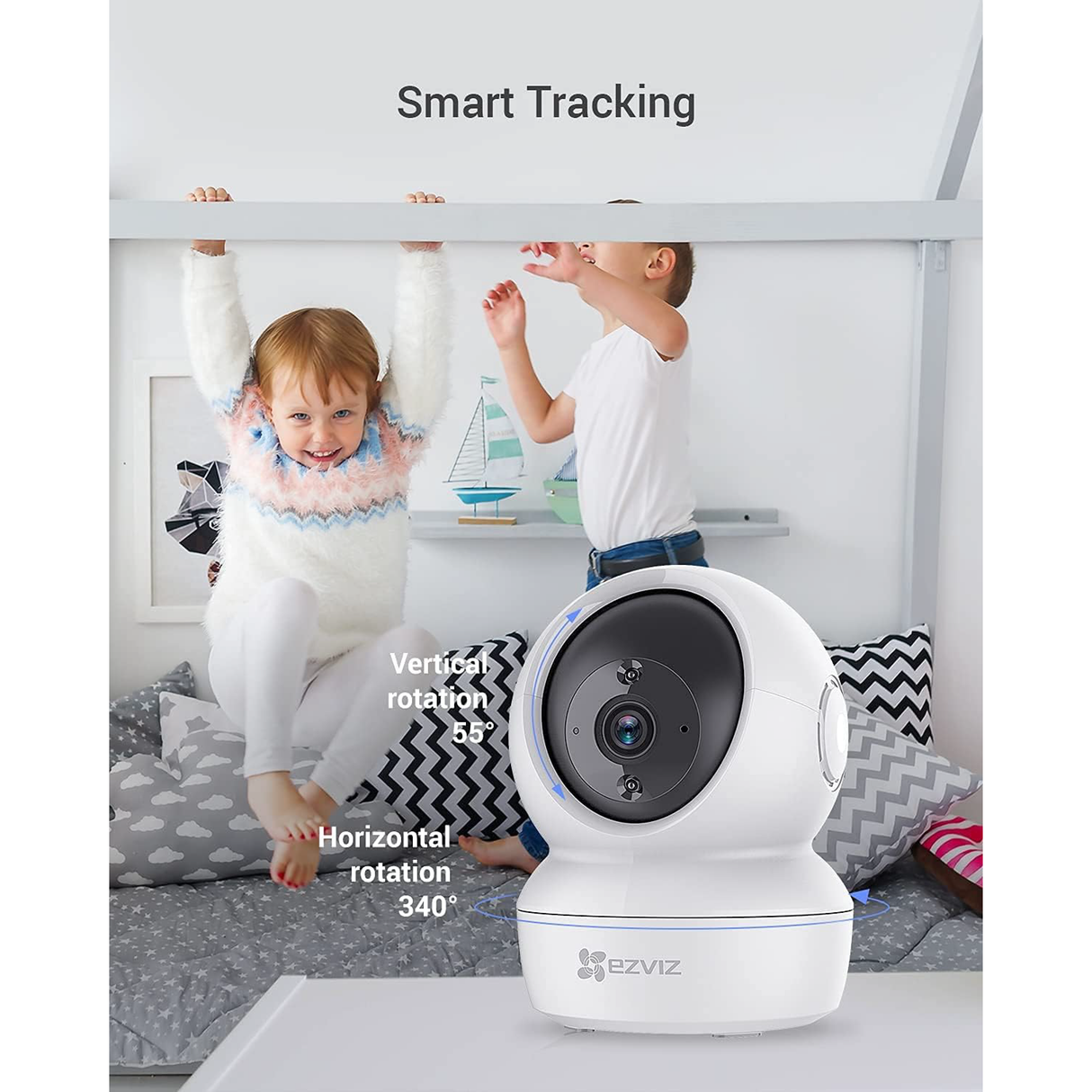Ezviz C6N 4MP - Telecamera Wi-Fi motorizzata da interno con risoluzione 2K
