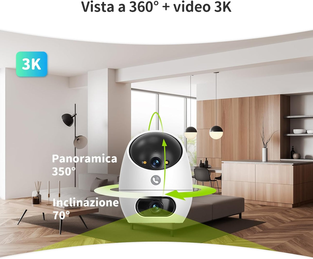 Beans View D220 — Smart Camera Dual Lens 3K