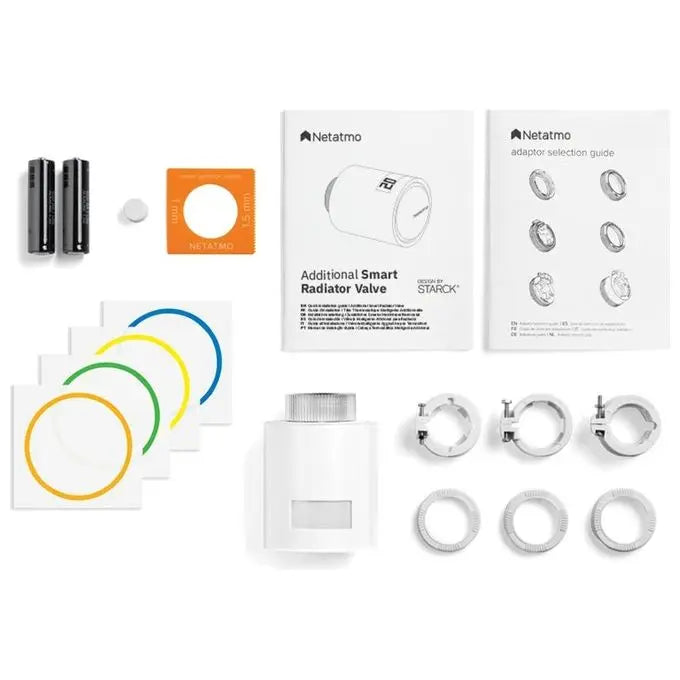 Netatmo 3x Valvole Termostatiche Intelligenti Aggiuntive