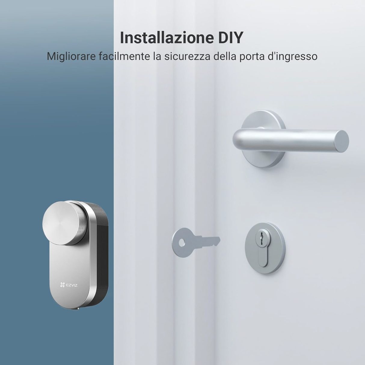 Ezviz KIT SL DL01 PRO + Tastierino+ A3 - Serratura Smart Retrofit con Tastiera e Gateway