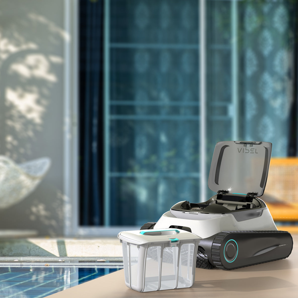 Aiper Scuba N1 Robot pulisci piscina senza fili, Autonomia di 180 minuti