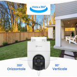 Ezviz H8C 4G - Telecamera da esterno motorizzata 2K con connettività 4G LTE