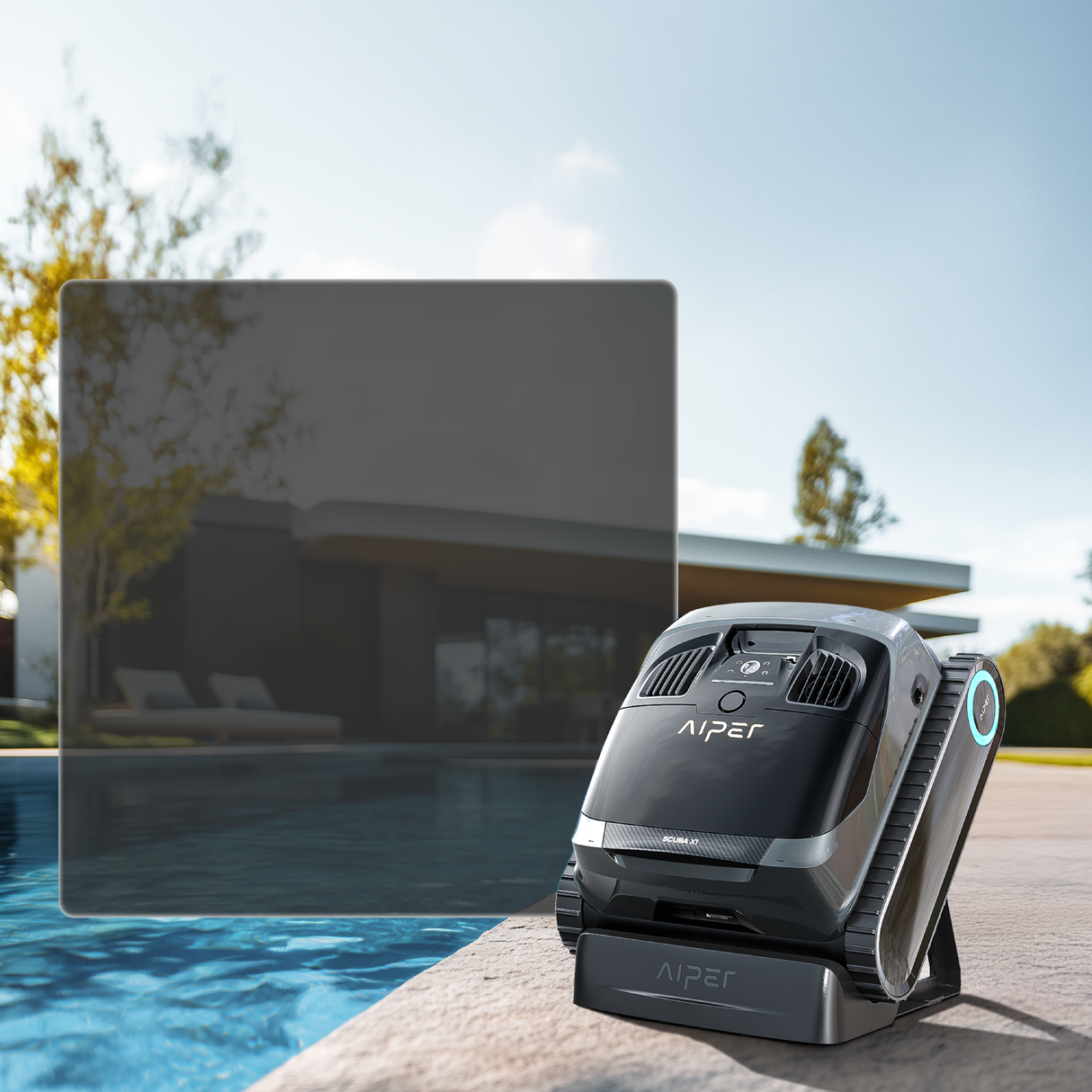 Aiper Scuba X1 Pro – Robot Pulitore Piscina Cordless | Fondo, Pareti e Linea d'Acqua fino a 200 m²