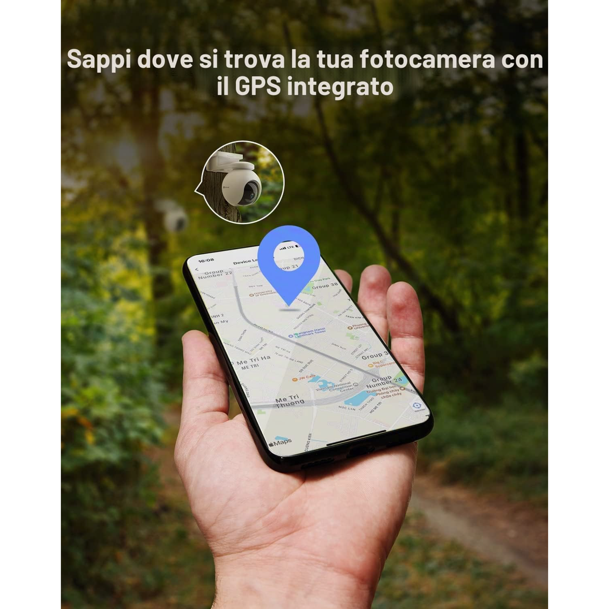 Ezviz EB8 + Pannello Solare - Kit telecamera esterna 4G a batteria con ricarica solare