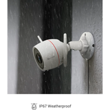Ezviz H3C 4MP - Telecamera Wi-Fi da esterno 2K+ con visione notturna a colori e difesa attiva