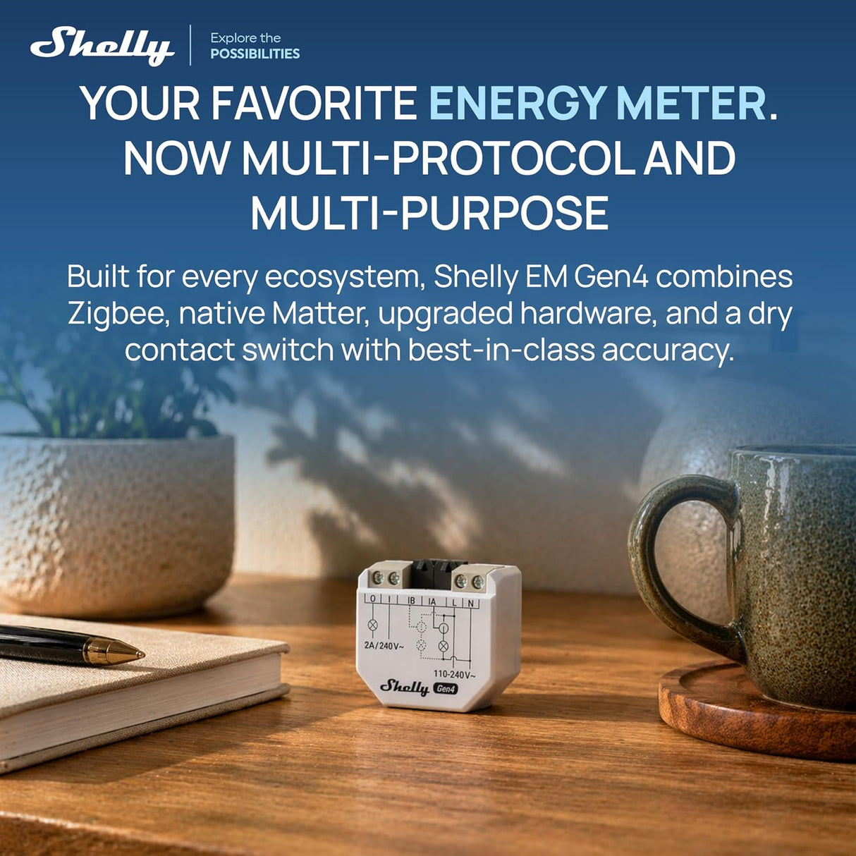 Shelly EM Gen4 - CT 50A inclusa