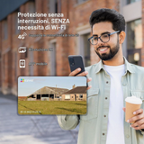 Ezviz H8C 4G - Telecamera da esterno motorizzata 2K con connettività 4G LTE