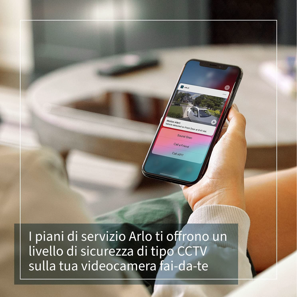 Arlo - Essential 1 Camera Wi-Fi Bianca - Sicurezza Smart Semplice e Immediata