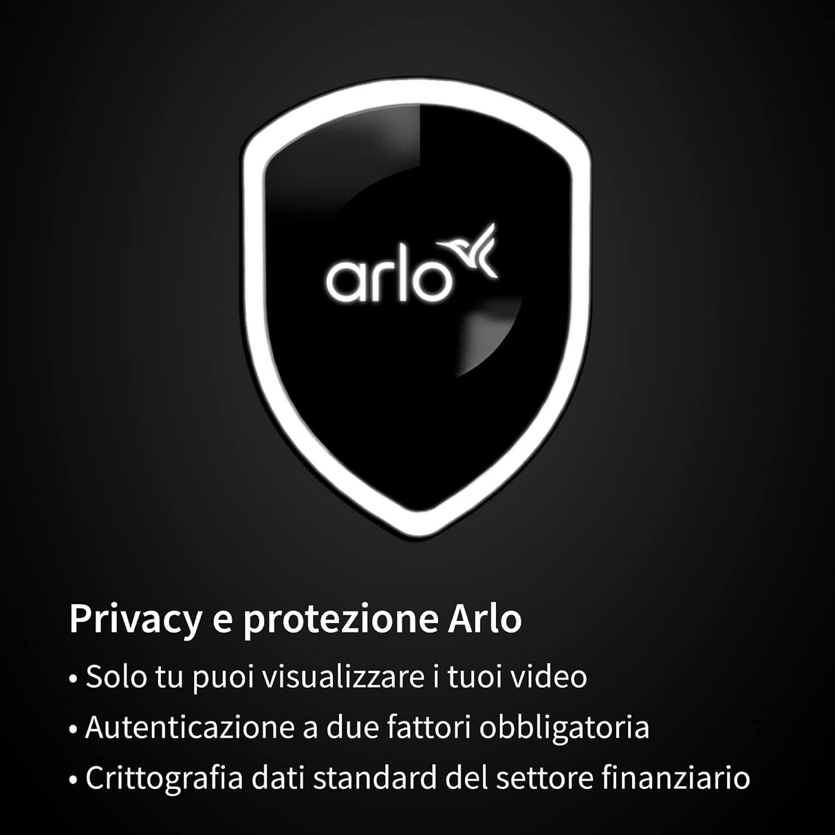 Arlo - Essential 1 Camera Wi-Fi Bianca - Sicurezza Smart Semplice e Immediata