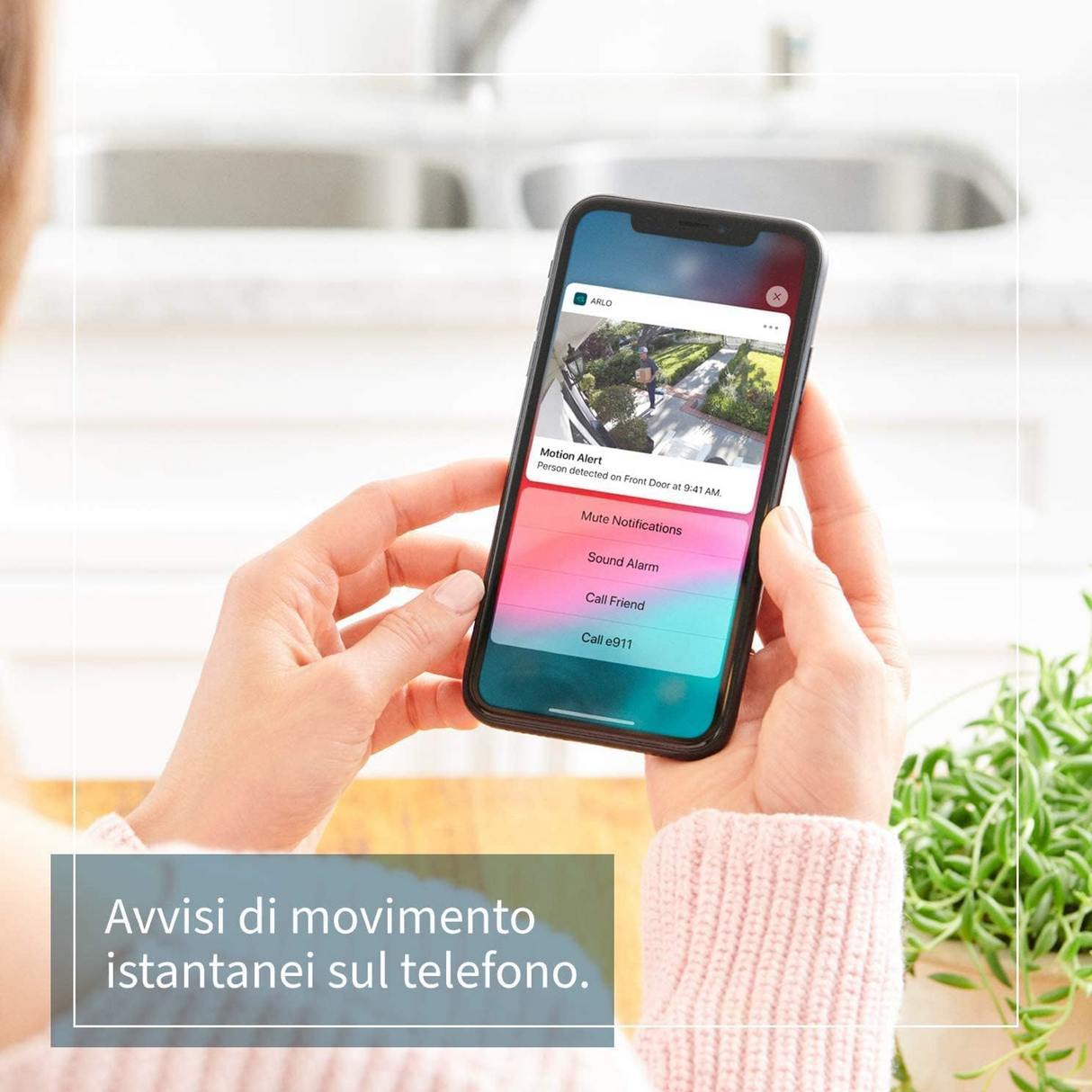 Arlo - Essential 1 Camera Wi-Fi Bianca - Sicurezza Smart Semplice e Immediata