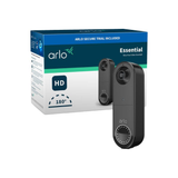 Arlo - Video Doorbell Batteria Nero -Controllo Smart dell’ingresso, Senza Fili