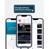 Arlo Pro3 Floodlight Camera Black - Sicurezza 2K con Illuminazione Intelligente