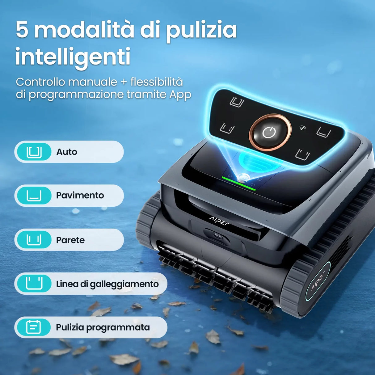 Aiper Scuba S3 – Il Robot Pulisci Piscina Ultra Lite più Potente, con Filtrazione MicroMesh™