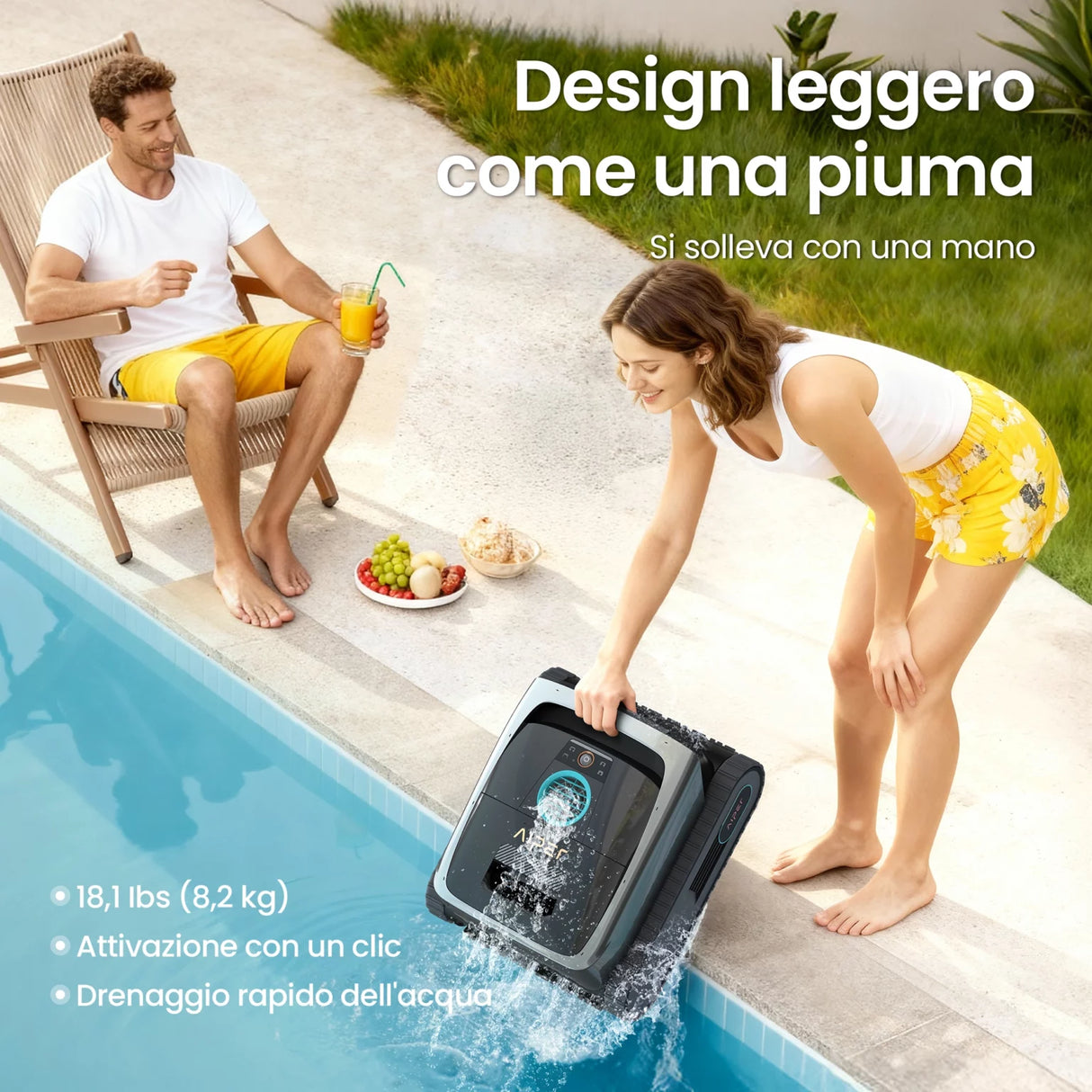 Aiper Scuba V3 – Il Primo Robot Pulisci Piscina con Intelligenza Artificiale Cognitiva