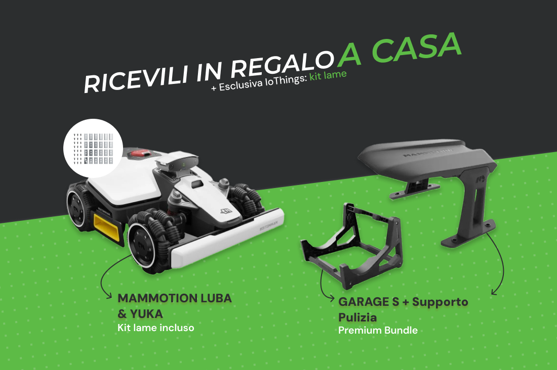 Super Promo Mammotion: Il Tuo Bundle Garage in Omaggio.