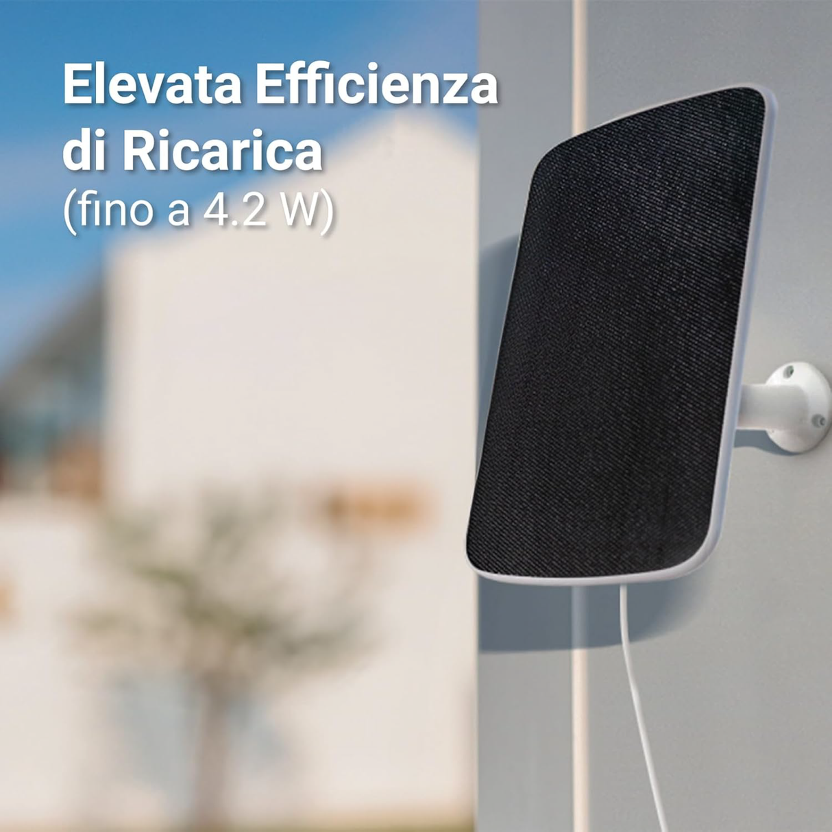 EZVIZ EB3 + SOLAR PANEL TYPE C - Telecamera Wi-Fi a batteria 2K con pannello solare 5W e registrazione Always-On