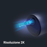 EZVIZ EB3 + SOLAR PANEL TYPE C - Telecamera Wi-Fi a batteria 2K con pannello solare 5W e registrazione Always-On