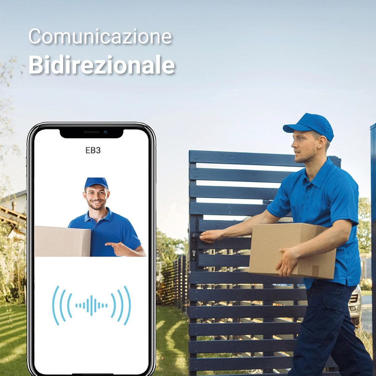 EZVIZ EB3 + SOLAR PANEL TYPE C - Telecamera Wi-Fi a batteria 2K con pannello solare 5W e registrazione Always-On