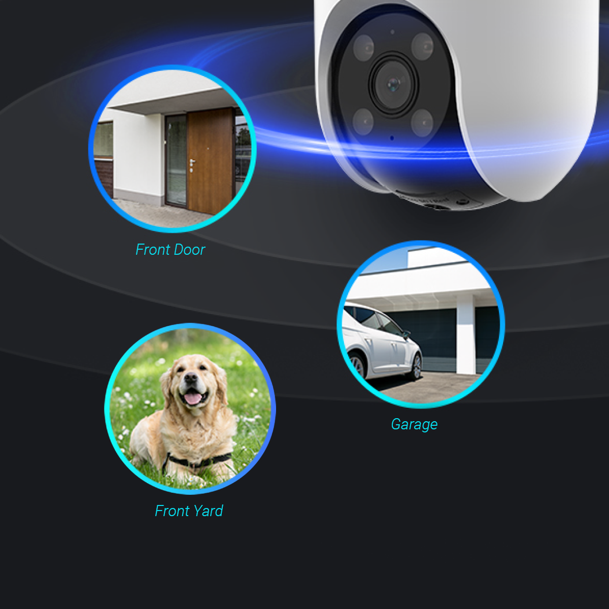 Ezviz H8C 2MP - Telecamera Wi-Fi motorizzata per esterno