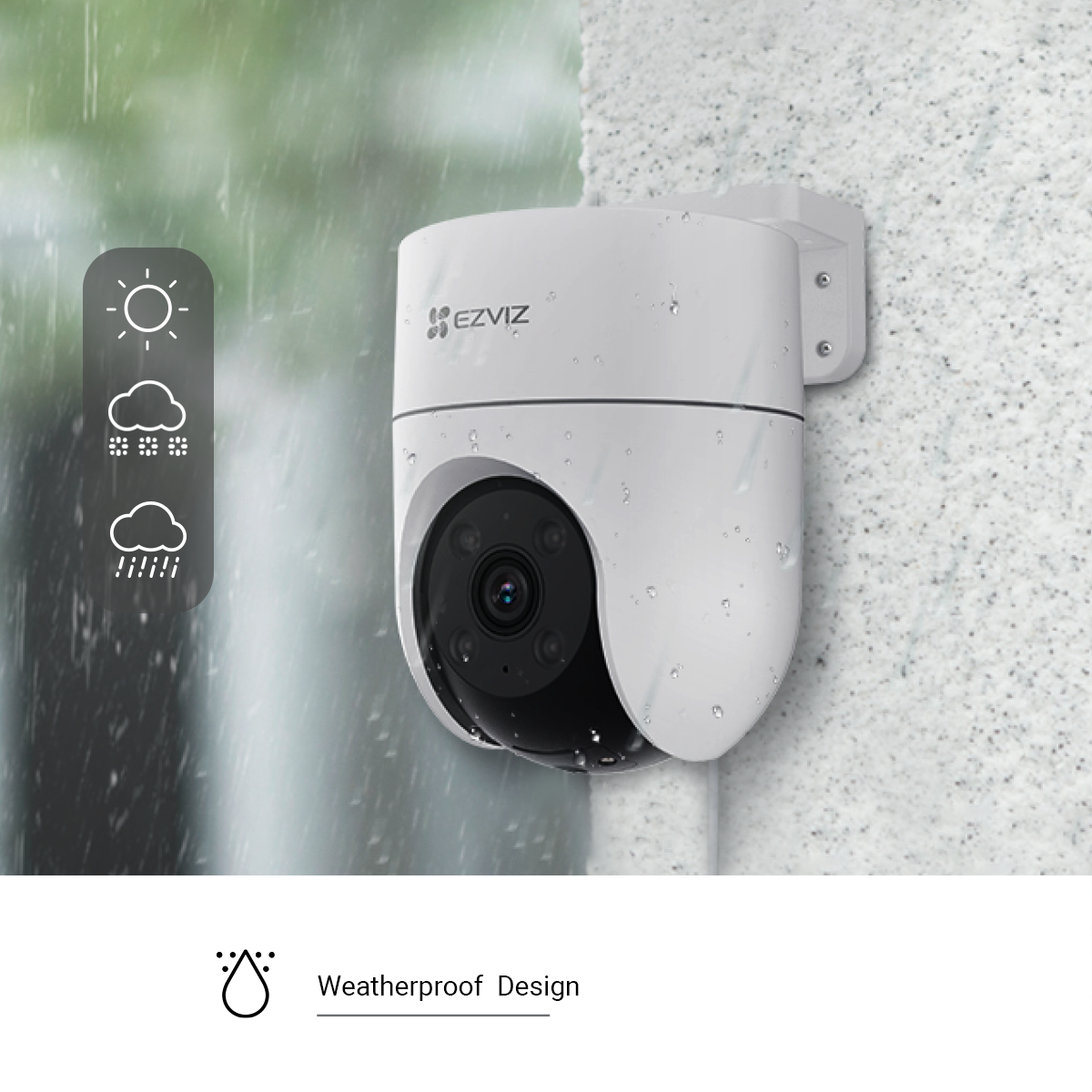 Ezviz H8C 2MP - Telecamera Wi-Fi motorizzata per esterno