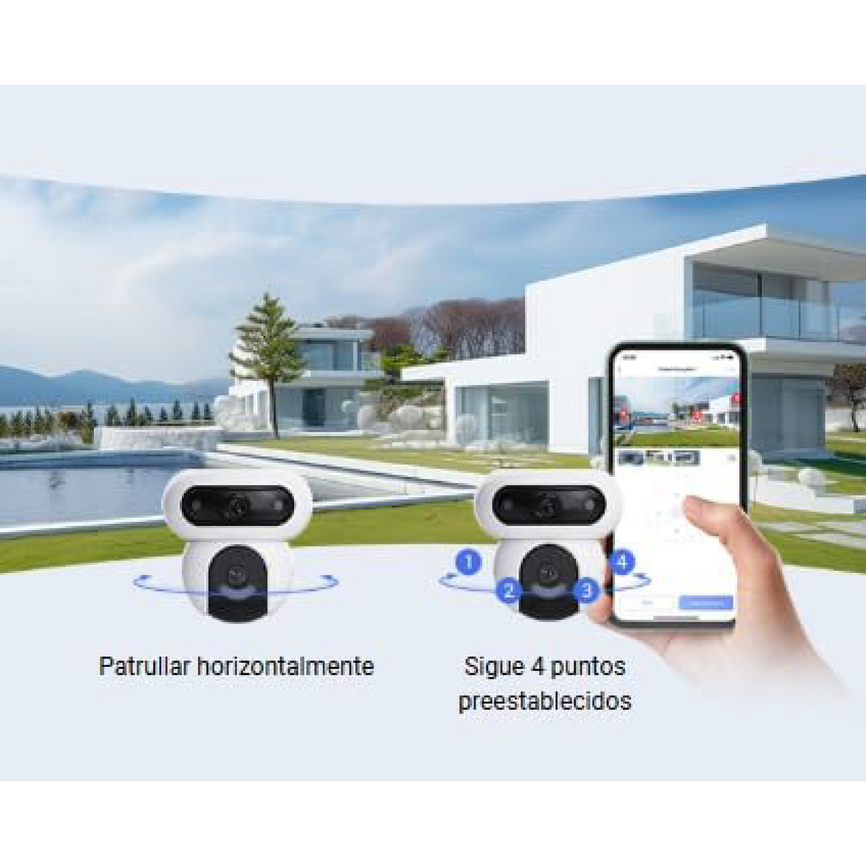 Ezviz H90 4MP - Telecamera Wi-Fi da esterno con doppio obiettivo e visione panoramica