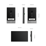 Ezviz HP7 2 ENTRY KIT - Kit Videocitofono Smart Home 2K per 2 Ingressi con Monitor Touch