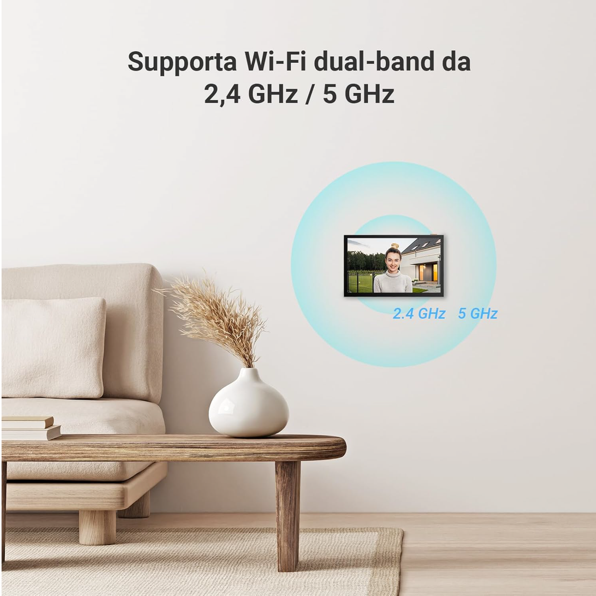 Ezviz HP7 2 ENTRY KIT - Kit Videocitofono Smart Home 2K per 2 Ingressi con Monitor Touch