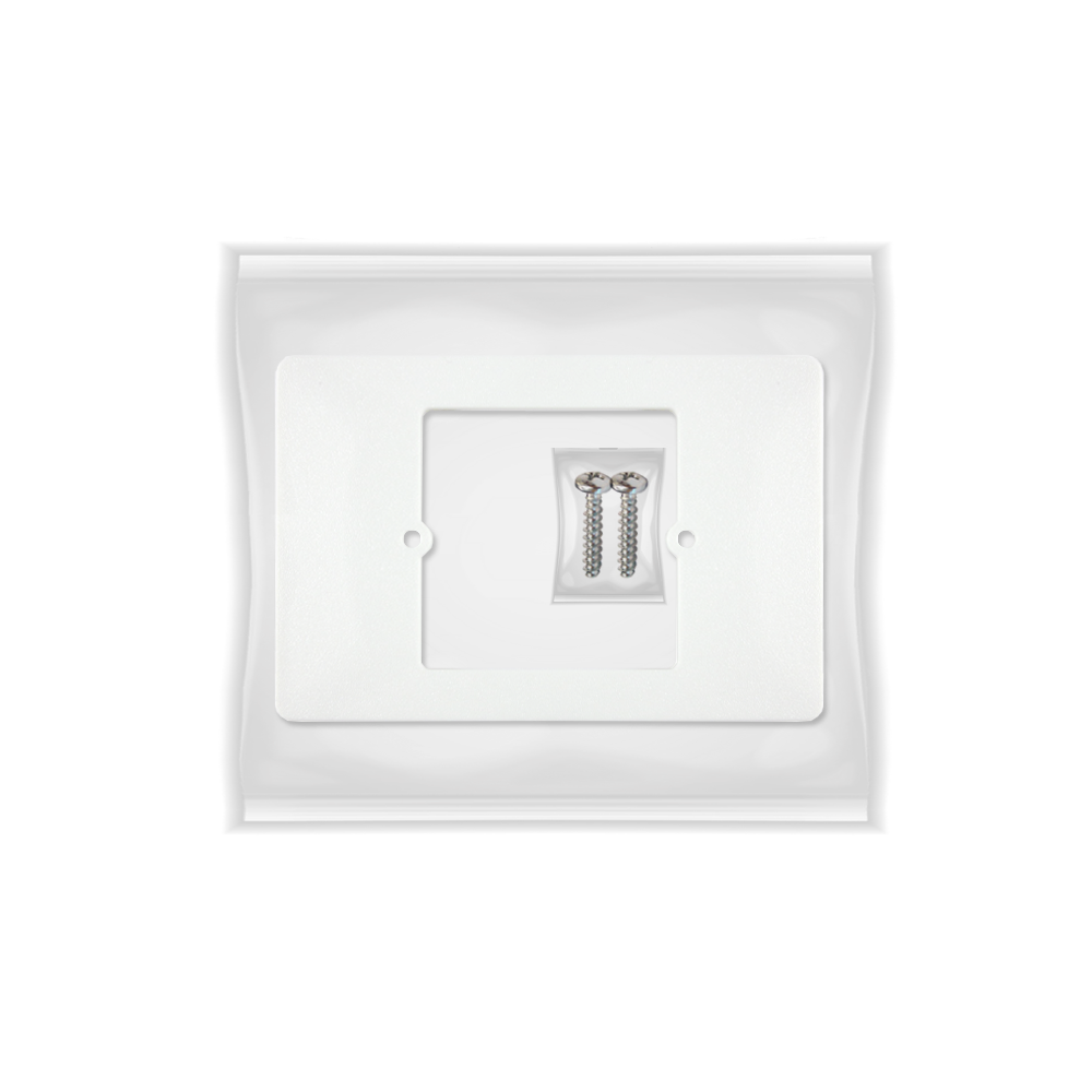 Shelly Wall Display - BLU H&T + Placca Adattatore 503 – 502 Universale per Termostati e Dispositivi Smart