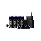 LOQED Power Kit – Alimentatore con batterie ricaricabili per LOQED Touch Smart Lock