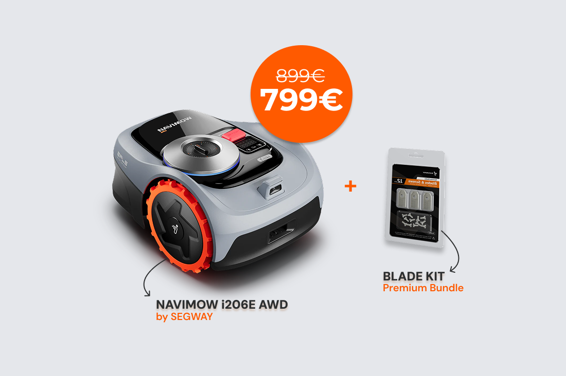 Segway Navimow i206E AWD + Kit Lame Omaggio