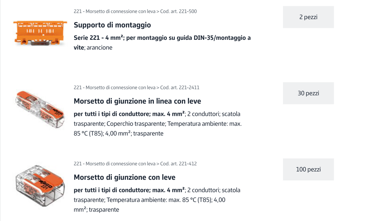 Kit de boîte de jonction ; L-BOXX® Mini ; Série 221