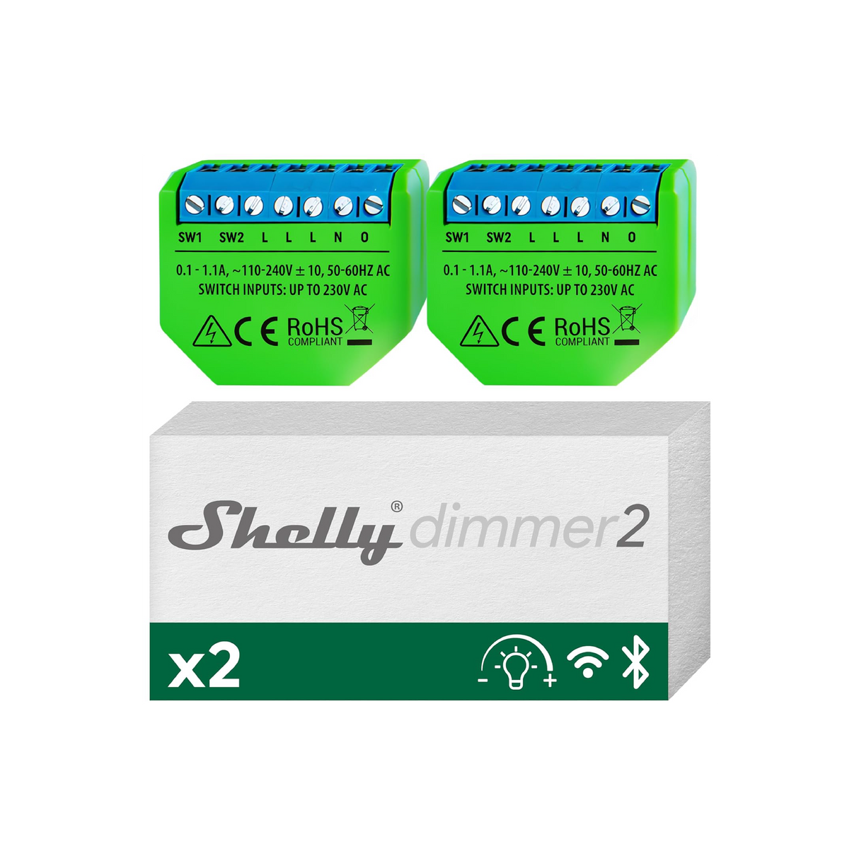 Shelly Dimmer 2 - Pack da 2