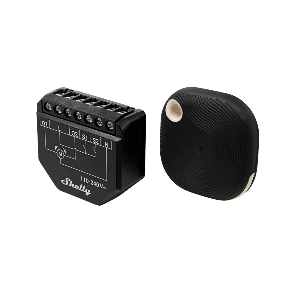 Shelly Shutter + BLU Button Tough 1 - Kit Smart per Tapparelle e Persiane