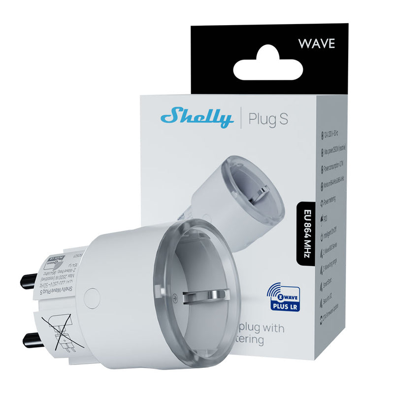 Shelly Wave Plug S Bianco - confezione