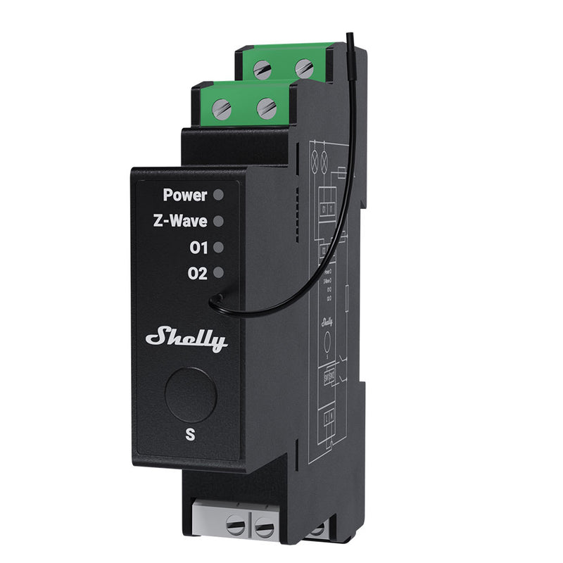 Shelly Wave Pro 2PM - dimensioni