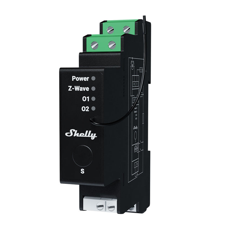 Shelly Wave Pro Shutter - dimensioni
