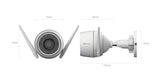 Ezviz H3C 4MP telecamera Wi-Fi da esterno 2K+ con difesa attiva