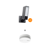 Netatmo Presence Nera con Sirena + Sensore Fumo Smart in Omaggio