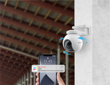 Ezviz HB8 4MP + Pannello Solare USB-C - Kit telecamera esterna a batteria con ricarica solare