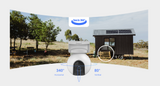 Ezviz HB8 4MP + Pannello Solare USB-C - Kit telecamera esterna a batteria con ricarica solare