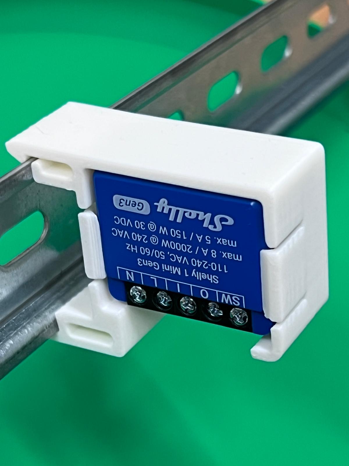SOIXX Supporto DIN per Shelly Mini Wave Gen3, 90°