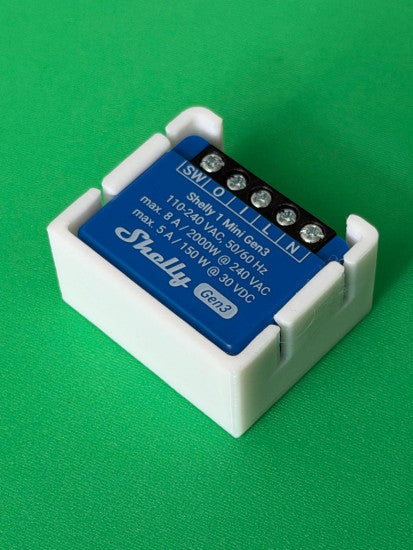 SOIXX Supporto da parete per Shelly Mini Wave Gen3, piatto