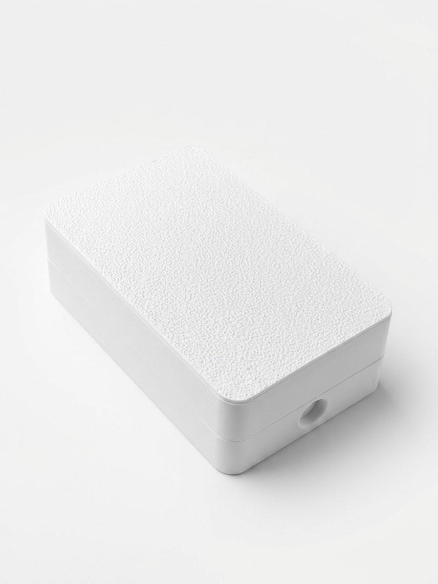 SOIXX Scatola con coperchio per Shelly Mini Wave Gen3, bianca