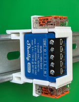 SOIXX Supporto DIN per Shelly Mini Wave Gen3 e 2 WAGO, dritto bianco
