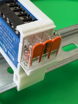 SOIXX Supporto DIN per Shelly Mini Wave Gen3 e 2 WAGO, dritto bianco